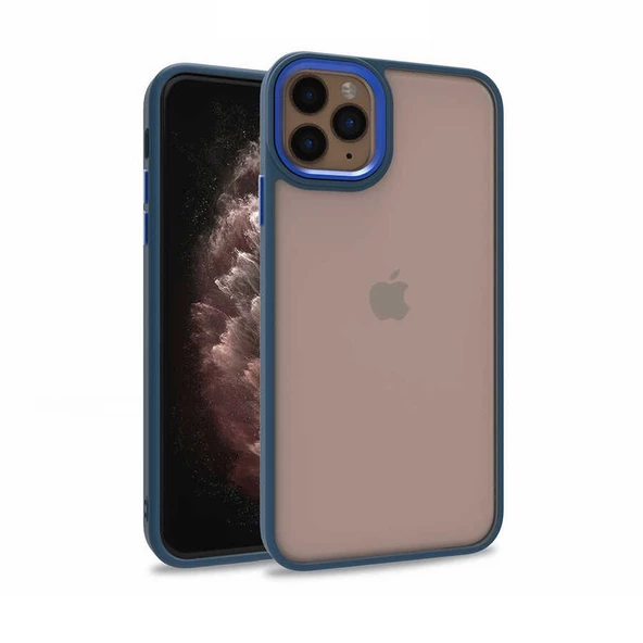 Gpack Apple iPhone 11 Pro Kılıf Flora Sert Silikon Arkası Cam Şeffaf ürün görseli 1