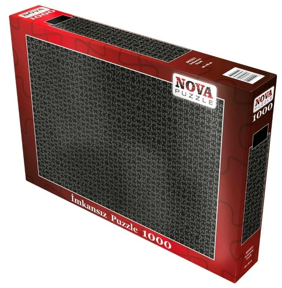 Nova Puzzle 1000 Parça İmkansız Puzzle - Siyah - Fantastik Kesim ürün görseli 1