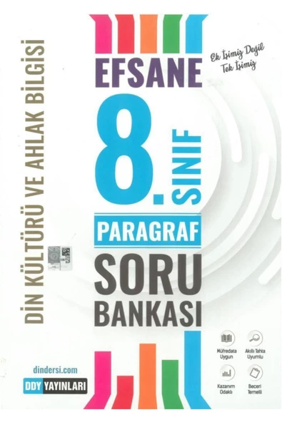 8.sınıf Efsane Paragraf Din Kültürü Ve Ahlak Bilgisi Soru Bankası ürün görseli 1