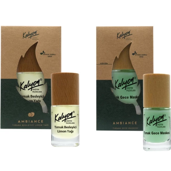 Kalyon Bitkisel Tırnak Besleyici Limon Yağı 11 Ml+Tırnak Gece Maskesi 11 Ml ürün görseli 1