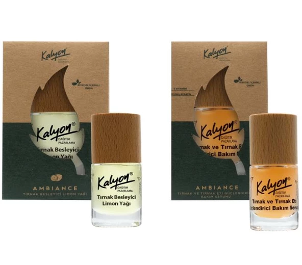 Kalyon Bitkisel Tırnak ve Tırnak Eti Güçlendirici Bakım Serumu 11 Ml+Tırnak Besleyici Limon Yağı 11 Ml ürün görseli 1