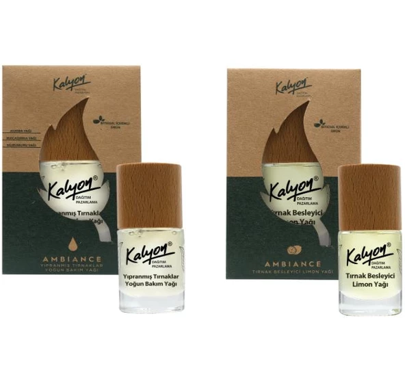 Kalyon Bitkisel Yıpranmış Tırnaklar Yoğun Bakım Yağı 11 Ml+Tırnak Besleyici Limon Yağı 11 Ml ürün görseli 1