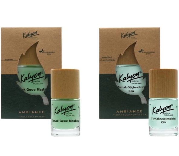 Kalyon Bitkisel Tırnak Güçlendirici Cila 11 Ml+Tırnak Gece Maskesi 11 Ml ürün görseli 1
