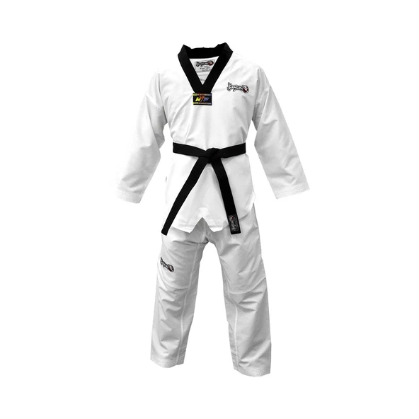 DragonDo 13120 Fighter Siyah Yaka Taekwondo Elbisesi ürün görseli 1