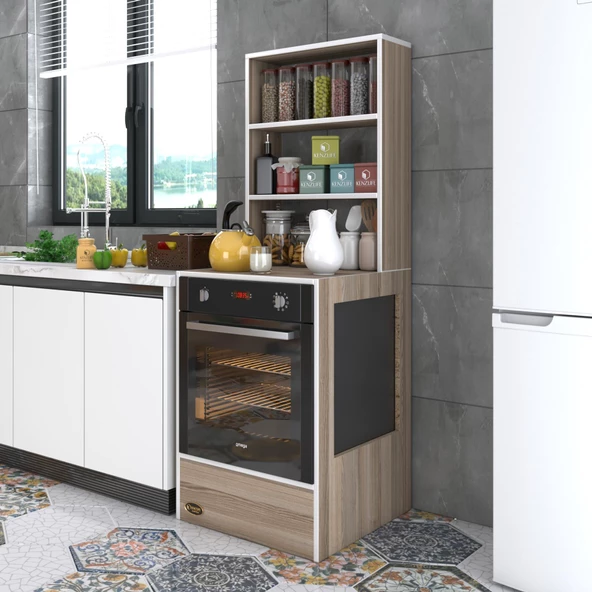 Kenzlife ankastre fırın dolabı nevgece crd 165*60*56 mutfak eko düz ürün görseli 1