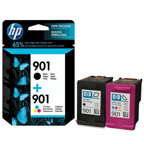Hp 901XL + HP 901 Kartuş Seti ürün görseli 1