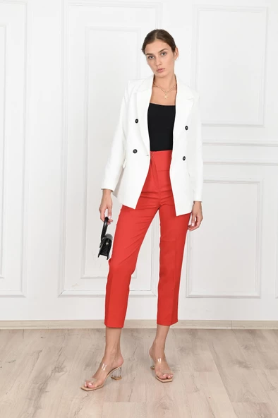 Kadın Astarlı Blazer Ceket 0101-22 - Resim 7