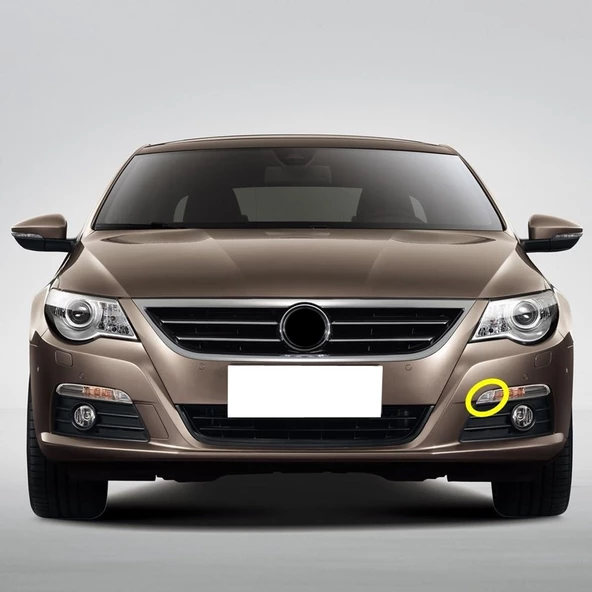 VW Passat CC 2009-2012 Ön Tampon Sol Sinyal Yanı Reflektörü 3C8807717 ürün görseli 1