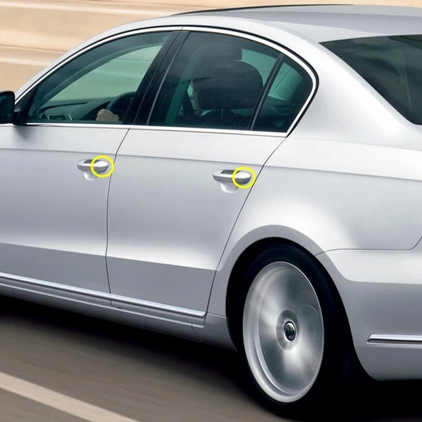 VW Passat CC 2013-2017 Sol Ön Arka Uyumlu Dış Kapı Kolu Kapağı 3C0837879A ürün görseli 1