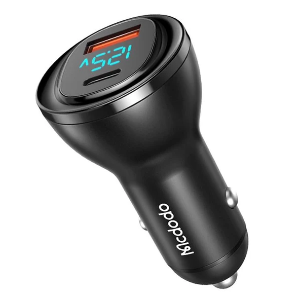 Mcdodo CC-5670 Type C ve USB Girişli Çakmaklık Şarj 95W PD+QC 3.0 ürün görseli 1