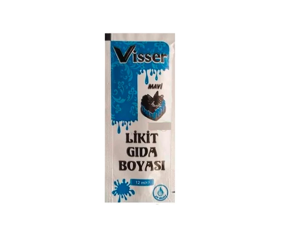 Visser Likit Gıda Boyası (12 ml) Mavi ürün görseli 1