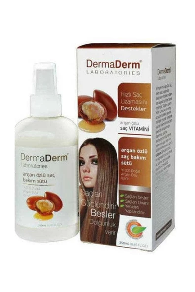 Dermaderm Argan Yağı Özlü Saç Bakım Sütü 250 ML ürün görseli 1