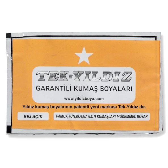 TekYıldız Kumaş Boyası - Bej Açık ürün görseli 1