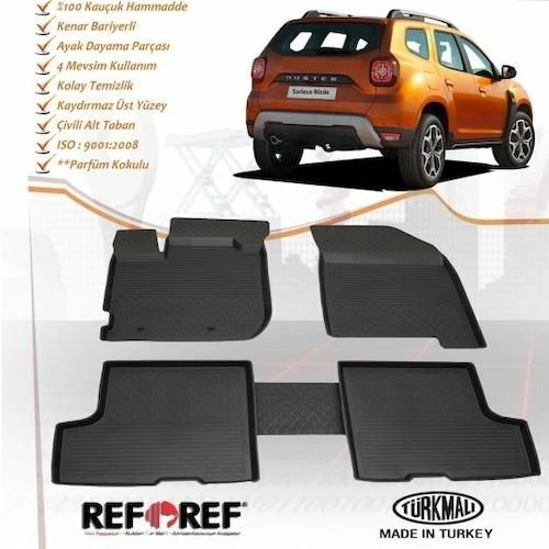 DACİA DUSTER 2010-2017 4D SİYAH REFREF OTO PASPAS - Resim 2