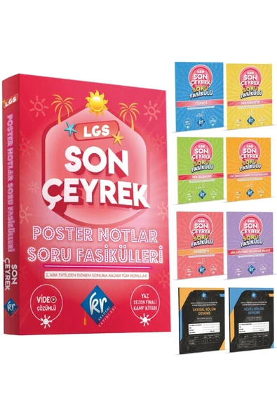 LGS Son Çeyrek Poster Notlar Soru Fasikülleri (4. Çeyrek) KR Akademi Yayınları ürün görseli 1