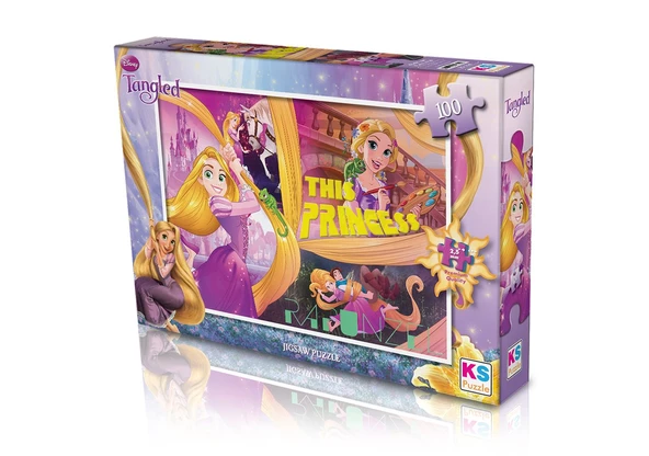 Disney Rapunzel (Tangled) Lisanslı Kutulu Puzzle/Yapboz 100 Parça ürün görseli 1