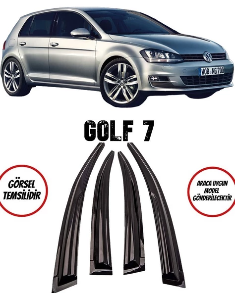 Balp Volkswagen Golf 7 Cam Rüzgarlığı 4lü ürün görseli 1