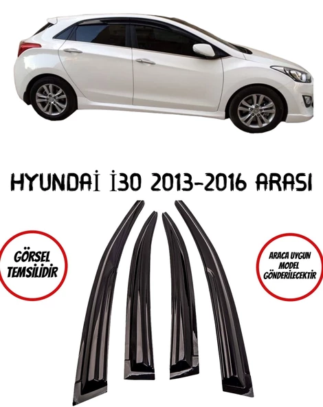 Hyundai i30 Cam Rüzgarlığı 4lü 2013-2016 Arası ürün görseli 1