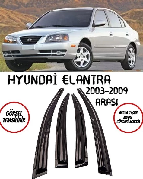 Hyundai Elantra 2003 Cam Rüzgarlığı 4lü Takım ürün görseli 1