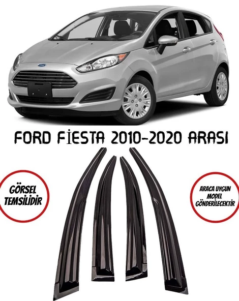 Ford Fiesta Cam Rüzgarlığı 4lü 2010-2020 Arası ürün görseli 1