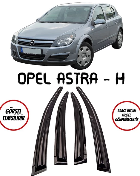 Opel Astra H Cam Rüzgarlığı 4lü ürün görseli 1