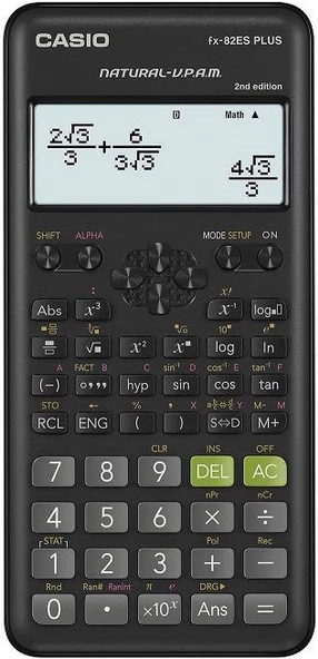 Casio FX-82ES Plus 2. Versiyon Bilimsel Fonksiyonlu Hesap Makinesi ürün görseli 1