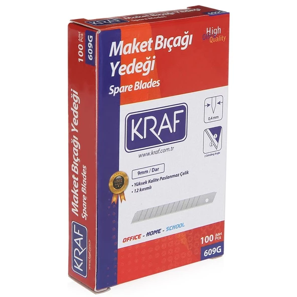 Kraf Dar Maket Bıçağı Yedeği 100 Adet Falçata Ucu ürün görseli 1