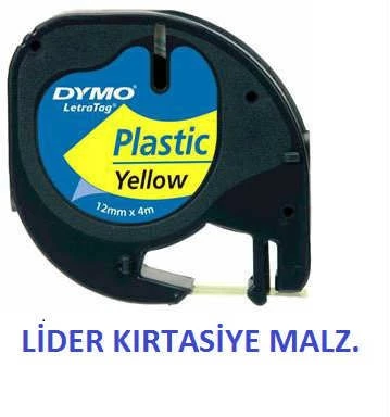 Dymo Letratag Plastik Etiket Sarı 59423 ürün görseli 1