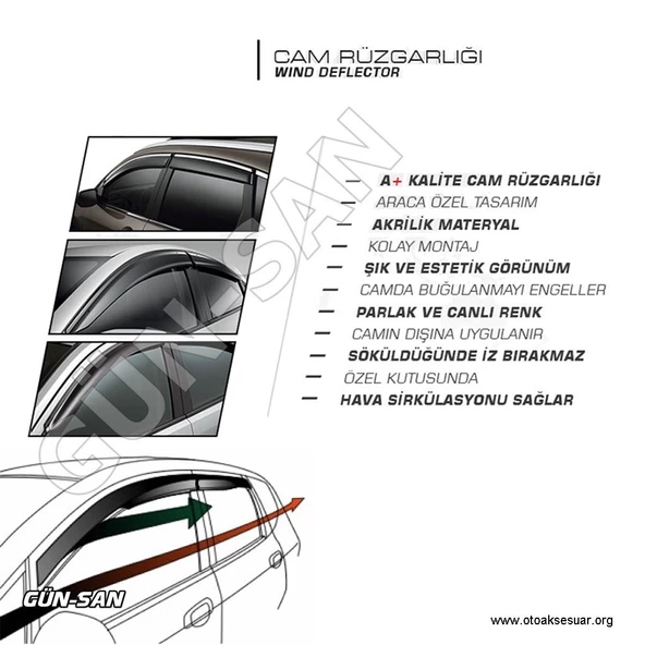 Renault 11 Cam Rüzgarlığı Mügen Tip 4lü - Resim 3