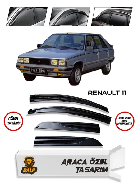 Renault 11 Cam Rüzgarlığı Mügen Tip 4lü ürün görseli 1