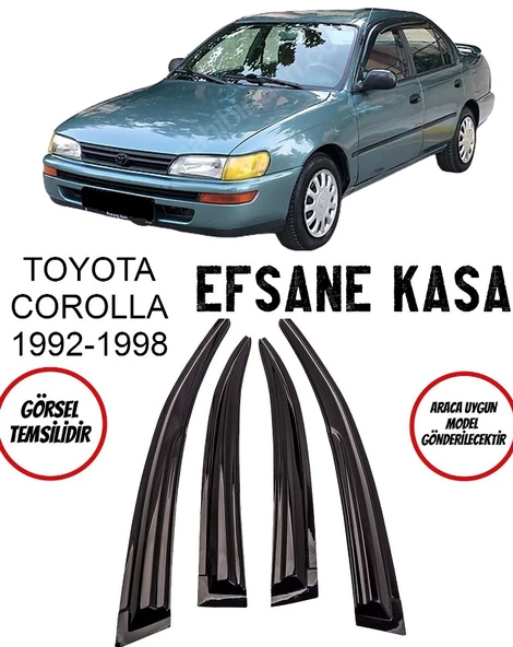 Toyota Corolla Cam Rüzgarlığı 4lü 1992-1998 Arası ürün görseli 1