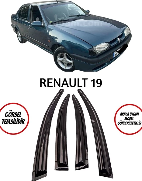 Renault 19 Cam Rüzgarlığı 4lü ürün görseli 1