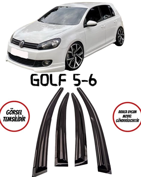 Volkswagen Golf 5-6 Cam Rüzgarlığı 4lü ürün görseli 1