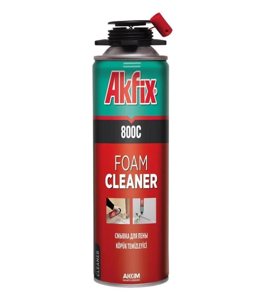 Akfix 800C Poliüretan Köpük Temizleyici Sprey 500 Ml ürün görseli 1