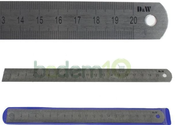 Dw Uzun Ömürlü Paslanmaz Çelik Cetvel 150 MM ürün görseli 1