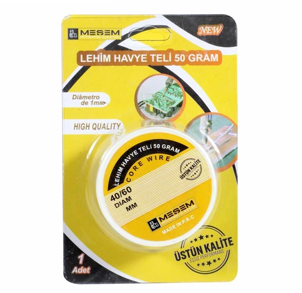 Meşem 4141 40/60 Havya Lehim Teli 50 gram ürün görseli 1