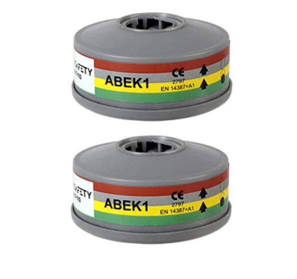 Maxsafety YYF-110 Yarım Yüz Gaz Maskesi Filtresi Abek1 1 Çift ürün görseli 1