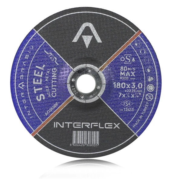 İnterflex İnox Metal Kesici Taş Disk 180 x3.0 mm ürün görseli 1