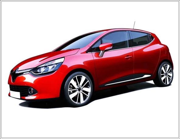 Renault Clio 4 HB Krom Yan Kapı Çıtası 4 Kapı P. Çelik 2012-2018 - Resim 4