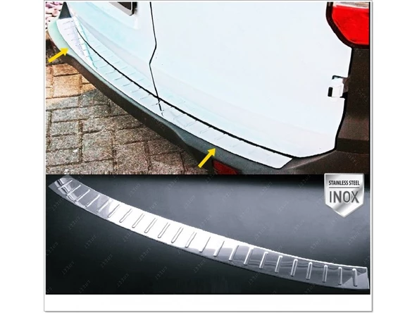 Ford Tourneo Courier Krom Arka Tampon Eşiği 2014-2023 Paslanmaz Çelik ürün görseli 1
