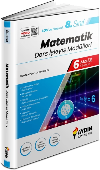 Aydın 2024 8. Sınıf Matematik Ders İşleyiş Modülleri ürün görseli 1