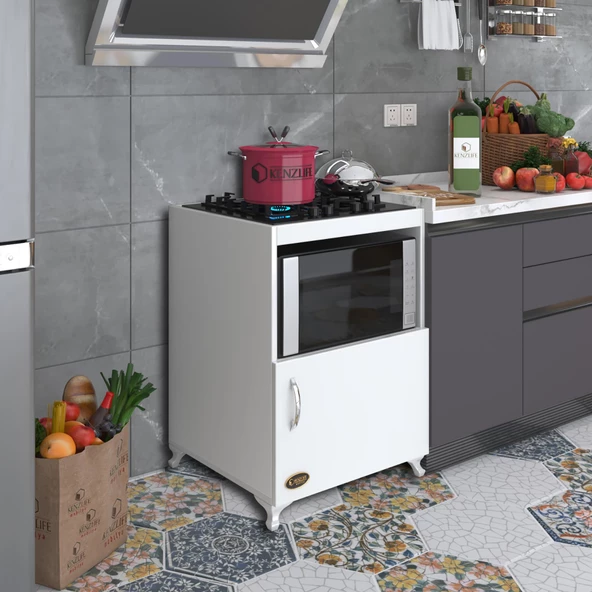 Kenzlife ocak dolabı doğangün byz 85*60*56 hazır mutfak ankastre gömme ocak için arkalıksız ürün görseli 1