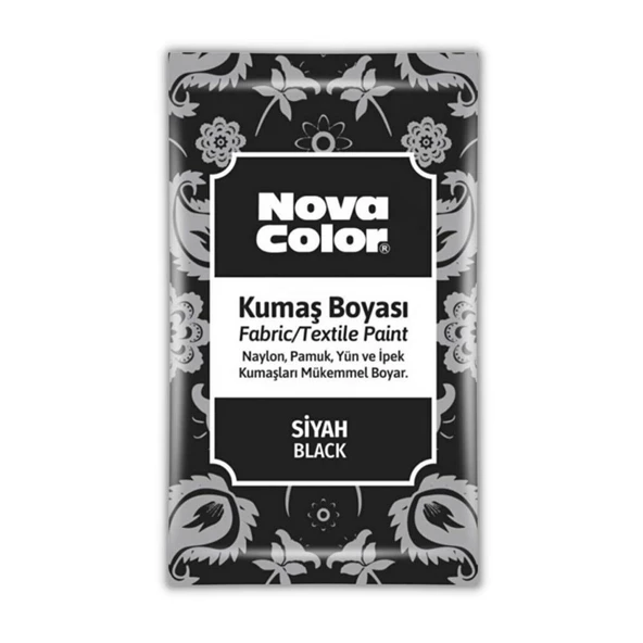 Kumaş Boyası Toz 12 gr 1 Adet Nova Color Toz Kumaş Boyası Kot Pantalon Gömlek Tişört Tekstil Kumaş Boyası 1 Adet ürün görseli 1