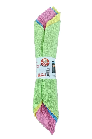 4lü Mikrofiber Bez Dört Farklı Renk Set ürün görseli 1