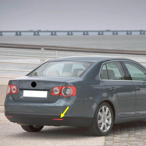VW Jetta 5 2006-2011 Arka Tampon Sağ Alt Köşe Reflektörü 1K5945106 ürün görseli 1