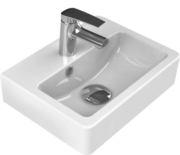 Turkuaz Cerastyle Mini Banyo Tuvalet Lavabosu 28*37 cm ürün görseli 1
