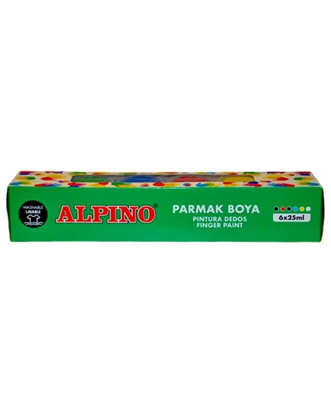 Alpino 6 Renk Parmak Boyası 6x25ml ürün görseli 1