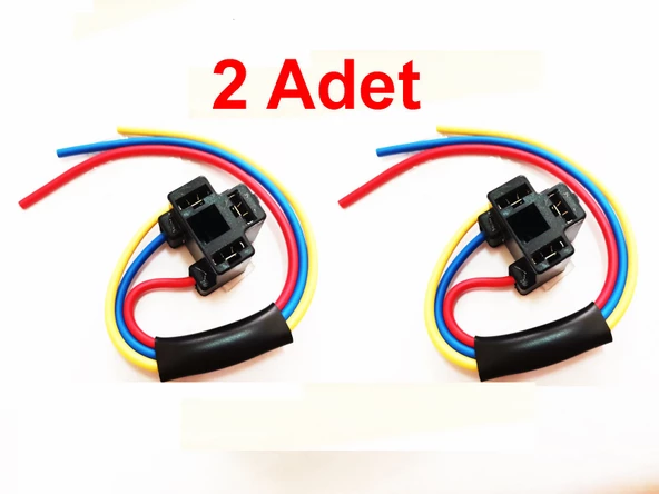 Far Fişi H4 Ampul Duyu Atom Far Fişi 2 Adet Lüx Kaliteli 1,5mm Kablolu H4 Soket H4 Ampul Soketi ürün görseli 1