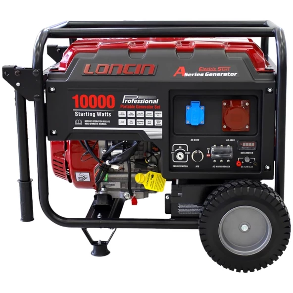Loncin LC10000DAS Benzinli Jeneratör Marşlı 8,5 kW | Monofaze ürün görseli 1