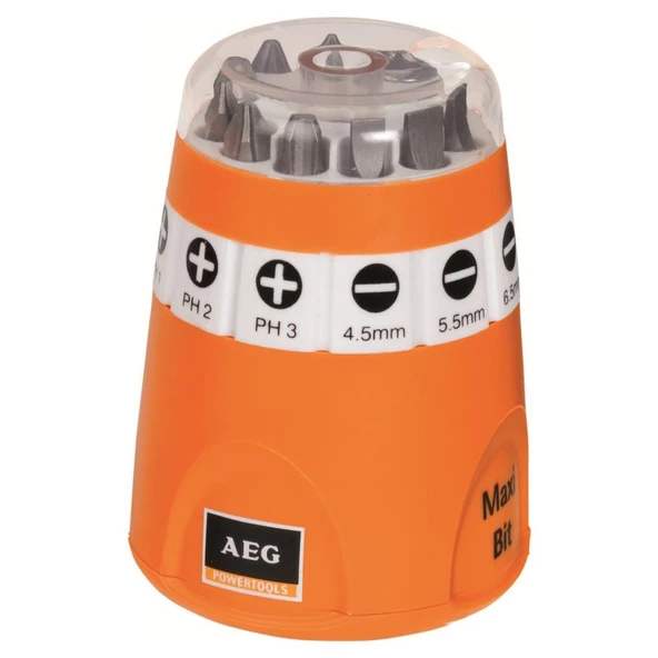 Aeg Maxi-Bit Karışık Vidalama Ucu 10 Parça Set ürün görseli 1